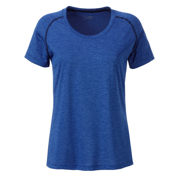 Sports T-Shirt Dame Navy/Melange