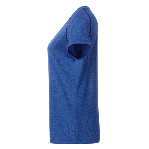 Sports T-Shirt Dame Navy/Melange