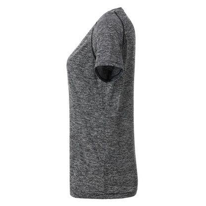 Sports T-Shirt Dame Sort/Melange